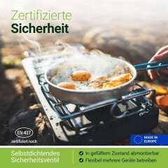 8x 227g Propan/Butan Ventilkartuschen, 14,95