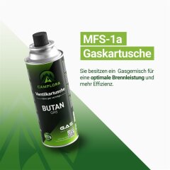 B-Ware Campingkocher 227g inkl. 4 Ventilgaskartuschen