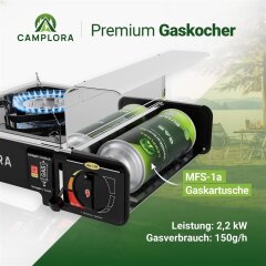 B-Ware Campingkocher 227g inkl. 4 Ventilgaskartuschen