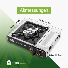 B-Ware Campingkocher 227g inkl. 4 Ventilgaskartuschen